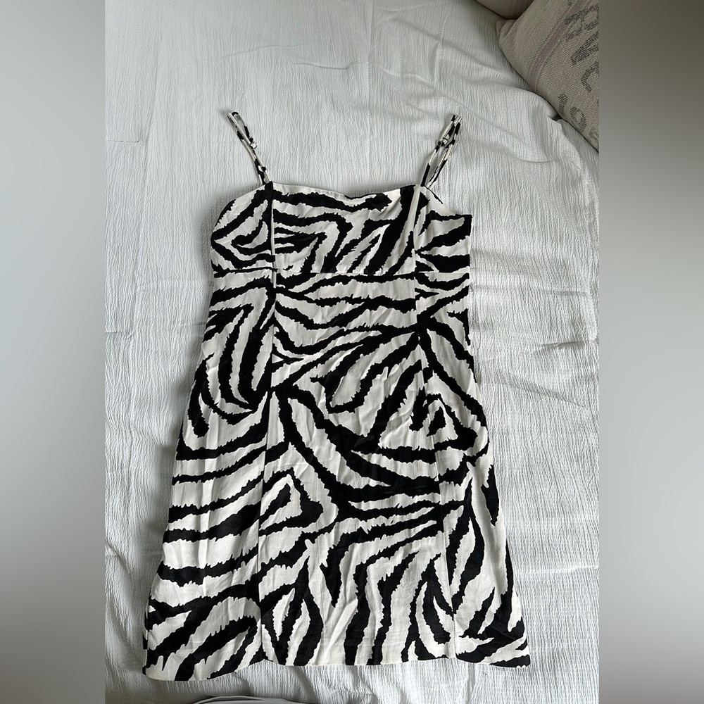 Zara zebra mini dress